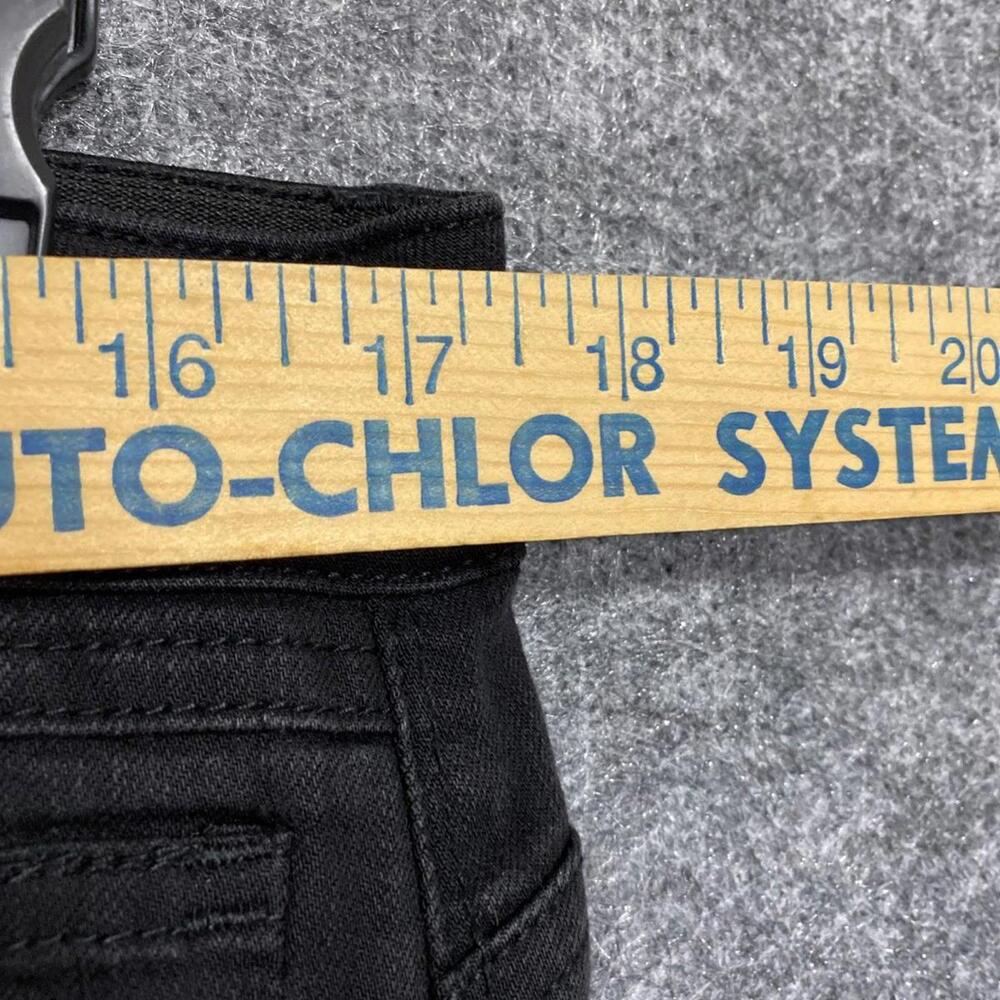 Democracy Ab Solution Skinny Ankle Jeans 14 Stretch Black Mid Rise MissinButton - Picture 4 of 12